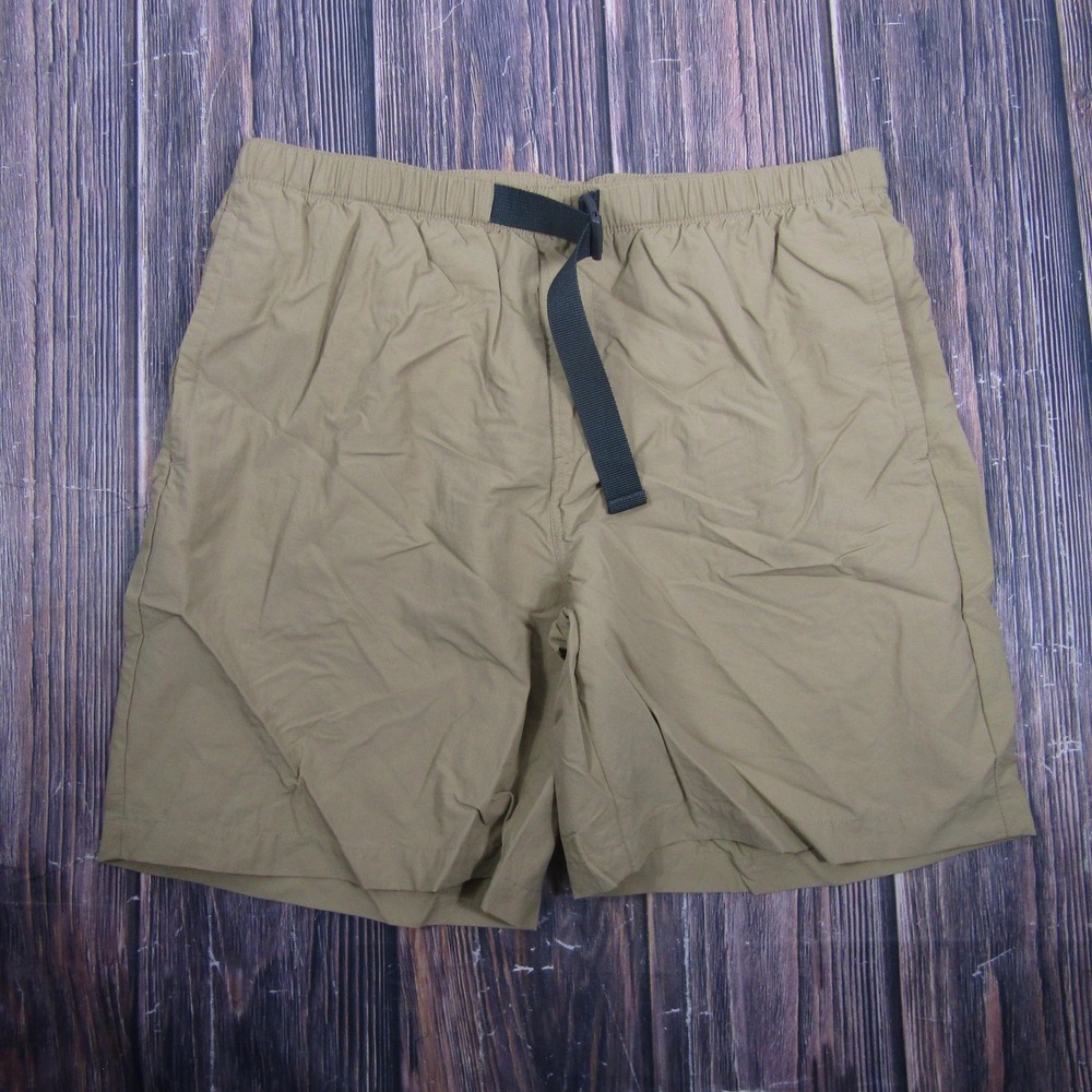 Columbia Swim Trunks Mens Large Beige‎ Elastic Waist Mesh Lined Quick Dry